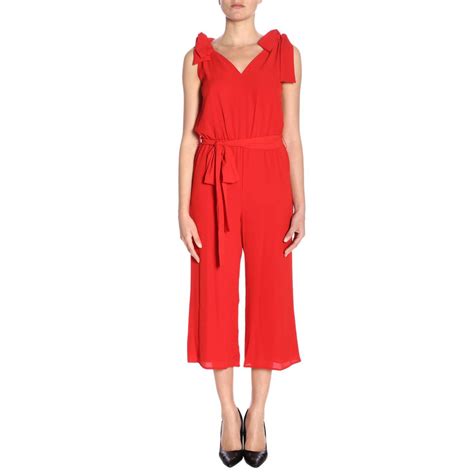 michael kors jumpsuit red|michael kors jumpsuit women.